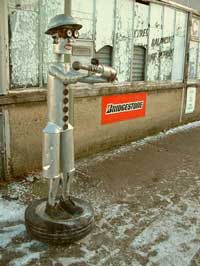 Metal Man outside Wilders Yard